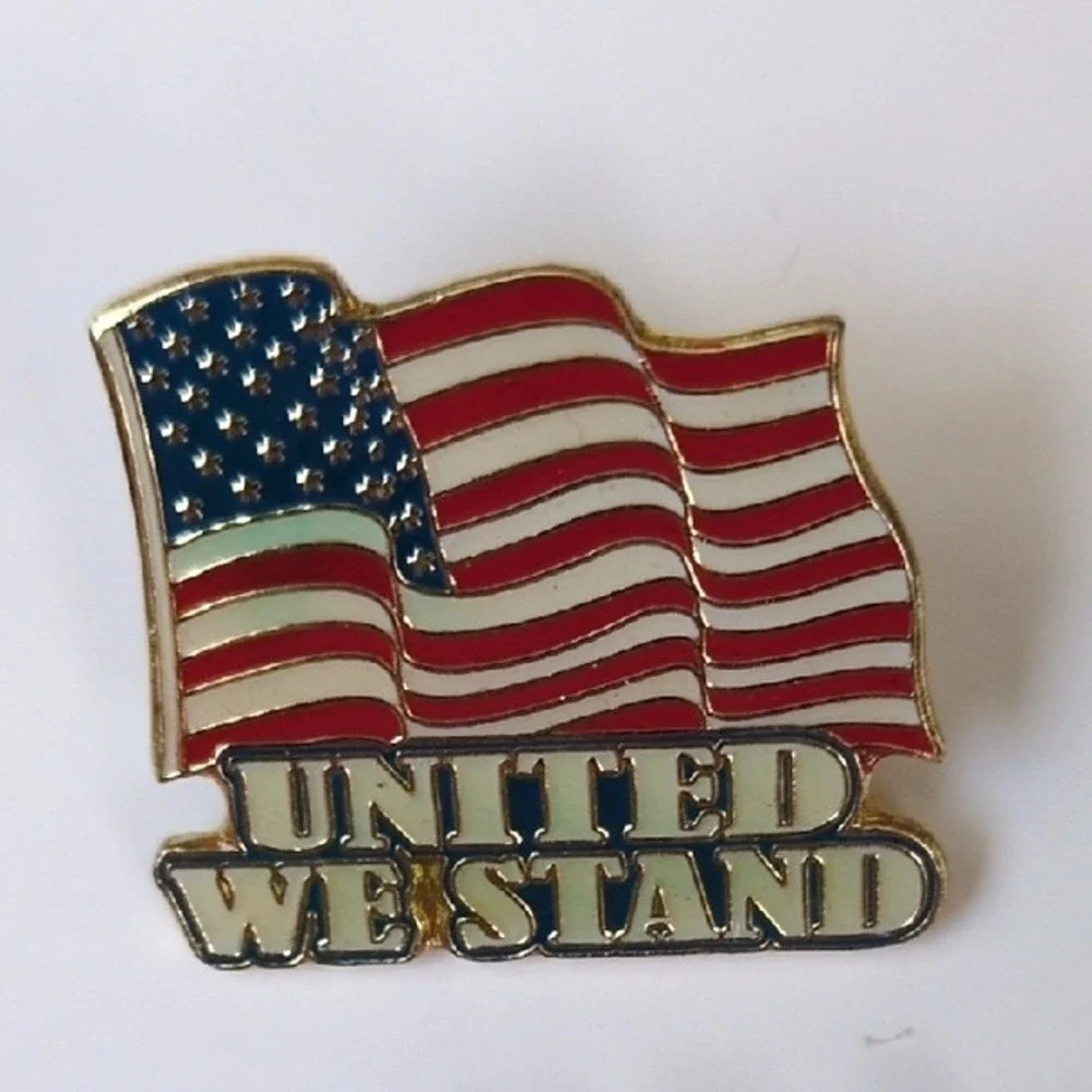 Vtg Patroitic American Flag USA‎ Olympic Team & Disney Lapel Pins Lot - Set of 5